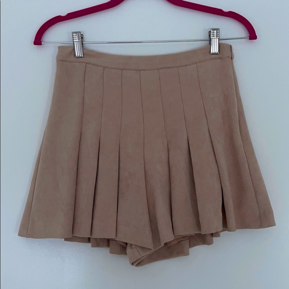 Faux Suede PINK Skirt